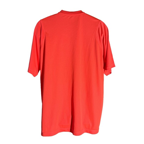REEBOK Men's Short Sleeve Active Pull-Over Workout Shirt Red XL - Picture 3 of 6